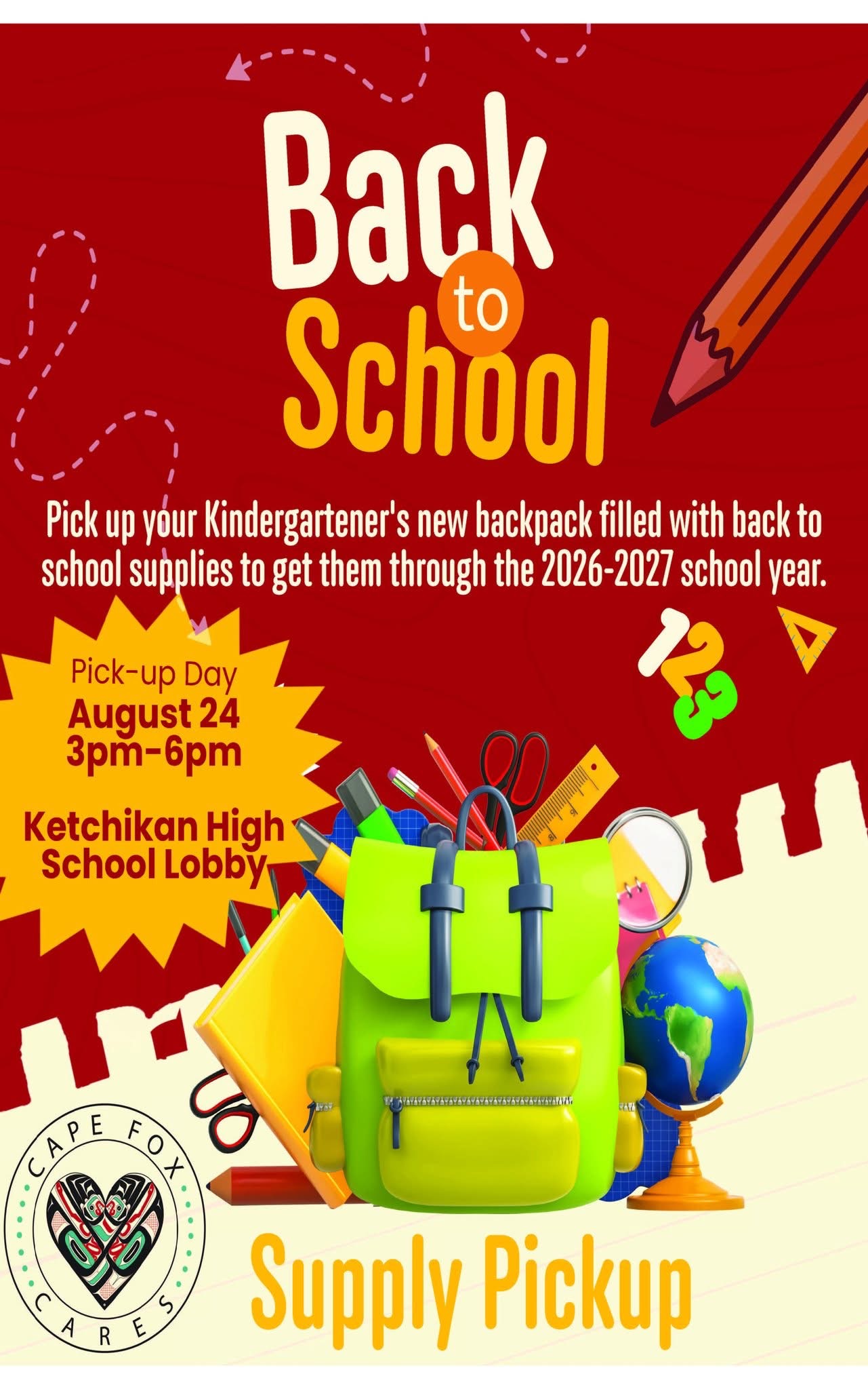 Kindergarten Backpack Pick Up